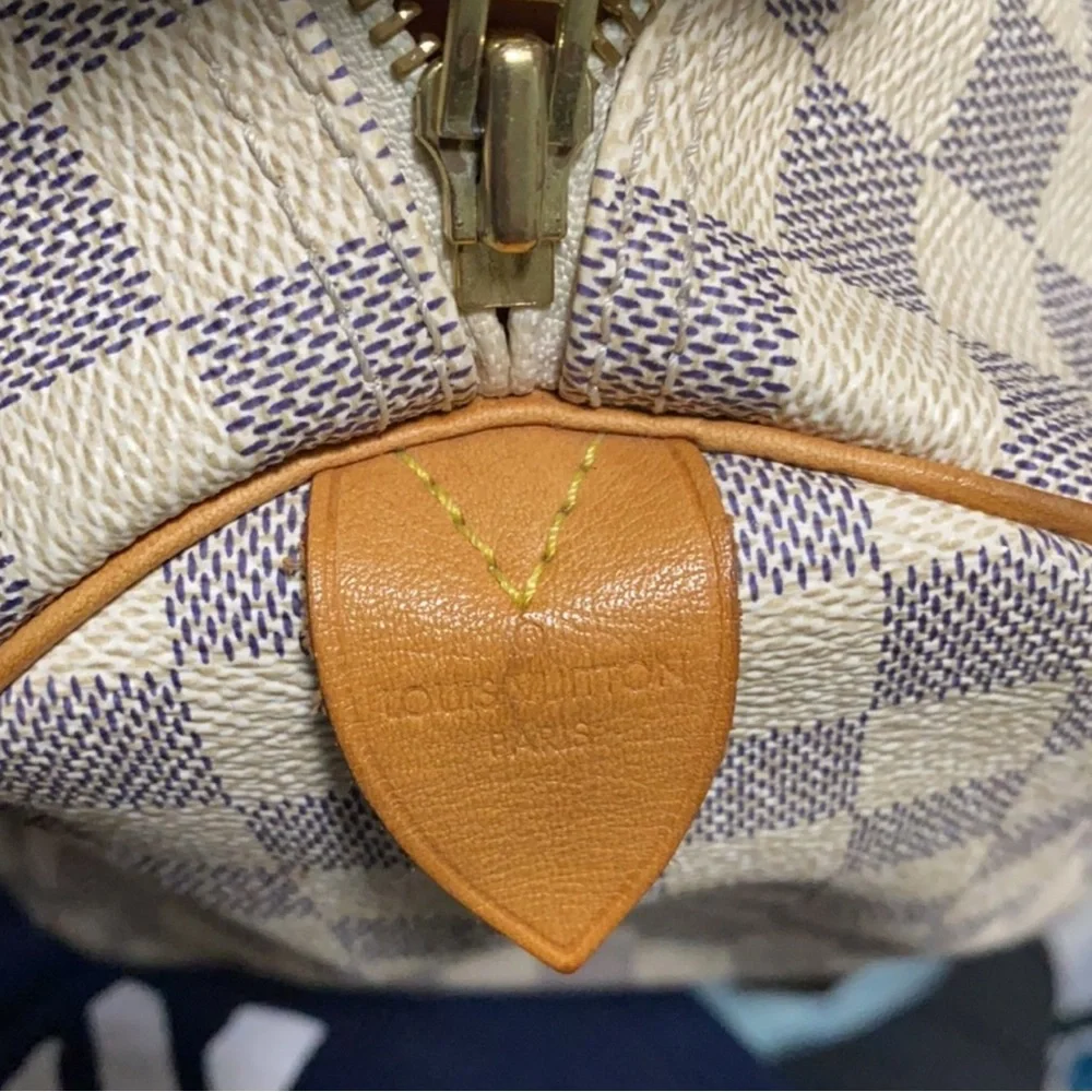 Authentic Louis Vuitton speedy 30 damier azur - Picture 11 of 13